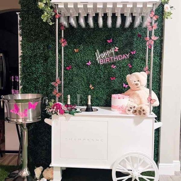 champagne cart,champagne cart rental,champagne cart rental near me