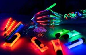 Glow in the dark party