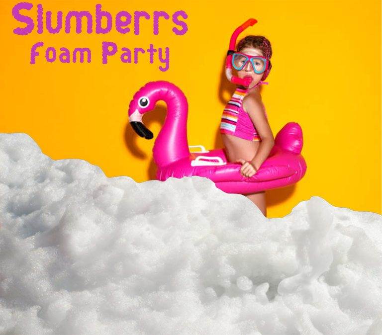 Slumber's Teepee Foam Party.